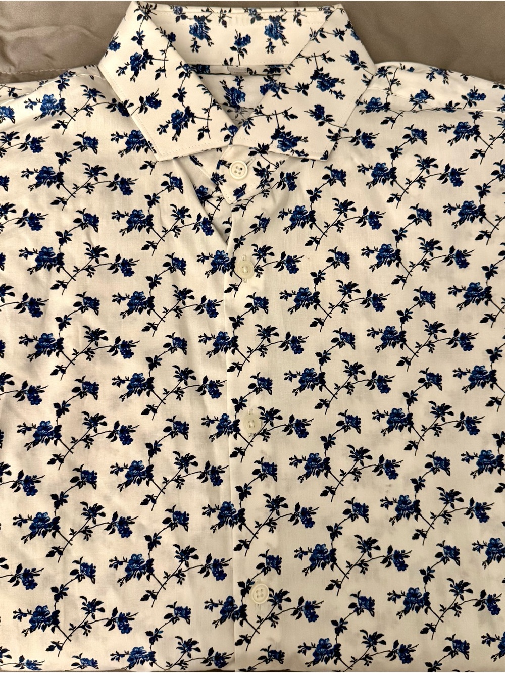 Express Slim Fit Floral Dress Shirt - Picture 3 of 9